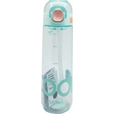 Adalı Store Turkuaz Tritan Matara, 680 ml Hacimle Su Için Uygun