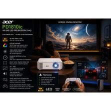 Acer PD1810IC 1000 Lümen 4K UHD LED Gaming ve Sinema Projeksiyon Cihazı