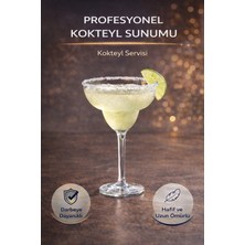 İstanbul Horeca Polikarbon Kırılmaz Margarita Kadehi 6 Adet 350 ml Cam Görünümlü Profesyonel Sunum