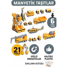 Adalı Store Manyetik Mühendislik Serisi 6 Araba Dönüşebilen 21 Parça Set