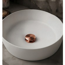 Titanium Design Rose Gold Pop Up Basmalı Metal Sifon