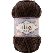 Alize Velluto Kadife Ip No 26 Süveter, Şapka, Atkı, Battaniye, Yastık, Amigurumi Hobi