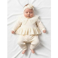 Panfilia %100 Pamuk Kız Bebek Uzun Kollu Mevsimlik Tulum