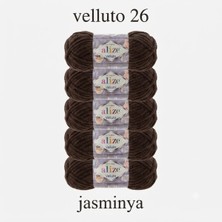 Alize5 Adet Kadife Ip Velluto No 56 Süveter, Şapka, Atkı, Battaniye, Yastık, Amigurumi Hobi