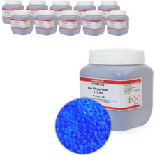 KimyaLab Silikajel Mavi Nem Alıcı 1kg - Silika Jel Indikatörlü 10 Adet