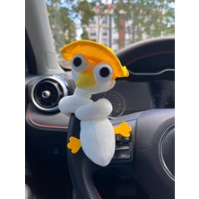 Bilmel Peluş Hayvan Araba Aksesuarı - Sevimli Araba Süsü Hediye - Direksiyon Charm - 1 Adet - Stok Durumuna Göre Gönderilir