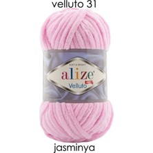 Alize Velluto Kadife Ip No 31 Süveter, Şapka, Atkı, Battaniye, Yastı, Amigurumi Hobi