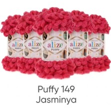 Alize Puffy 5’li Paket No 149 El Örgü Ipi Şişsiz Panduf Battaniye Atkı Hırka Paspas Çanta Hobi