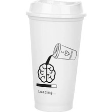 Kahve Bardağı - Kapaklı Beyaz 473 ml