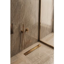 Titanium Design 40 cm Antik Izgara Duş Kanalı/yer Süzgeci