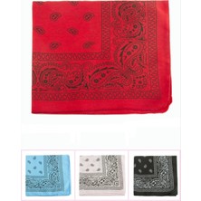 Marsilyan™- Oval Desenli Keten Bandana 50*50