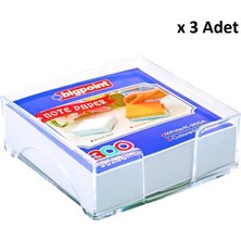 Bigpoint Akrilik Küp Notluk Dolu Beyaz 95X95MM x 3 Adet