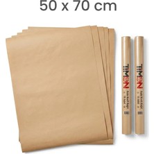 Viya Home 50X70 cm Kraft Kağıt Rulo 20 Adet - Ambalaj, Paketleme ve Hobi Kağıdı (2 Rulo Set)