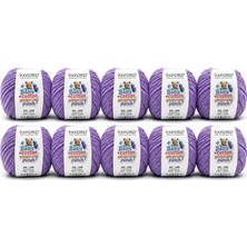Oxford İplik 10'lu Paket Oxford Baby Cotton Amigurumi Punch 50GR/150M NO:200 Lila