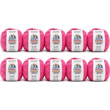 Oxford İplik 10'lu Paket Oxford Baby Cotton Amigurumi Punch 50GR/150M NO:110 Pembe