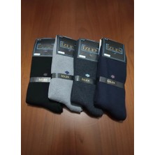 Efem İç Giyim Karışık Renk Erkek Uzun Kışlık Havlu Çorap 12'li Paket