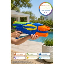 Toyfest Su Tabancası Trident 700 ml Hazneli 9 m Menzilli Büyük Boy Çocuk Su Atan Yaz Oyuncağı 4+ Yaş 44 cm