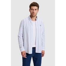 U.S. Polo Assn. Erkek Petrol Uzun Kollu Gömlek 50324651 VR102