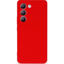 Newface Vivo V30 Lite 4g Kılıf First Silikon - Kırmızı