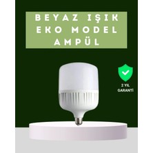 Marsilyan™- Şarjlı LED Torch Ampul 30 Watt Beyaz Işık Enerji Tasarruflu