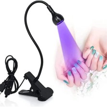 Munico 3 Adet Esnek Uv Lamba Tırnak Işıkları Kurutucu USB Esnek Mini Jel Kür Lambaları Manikür Pedikür Aletleri