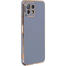 Newface Xiaomi Mi 11 Lite Kılıf Volet Silikon - Mavi