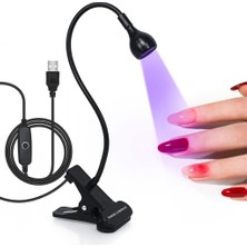 Munico Uv LED Tırnak Etiketleri Uv Işık Kurutma Esnek Klipsli Masa USB Kurutma Makinesi Manikürü Için