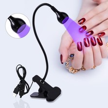 Munico Tırnaklar Için Uv Işığı Boyunlu Kelepçe ve USB Şarjlı LED Tırnak Kurutucu - Salon/ev Için