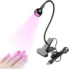 Munico Tırnak Kurutma Makinesi Işık Uv Tırnak Tırnakları Klipsli Masa Mini USB Jel Tırnaklar Için