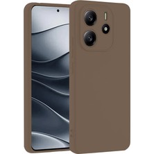 Mey Ithalat® Redmi Note 14 4g Kılıf First Silikon - Kahverengi