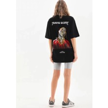 Demir Grup cc Unisex Baskılı Oversize T-Shirt - Siyah