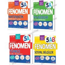 Fenomen 5(A) Matematik, Fenbilimleri, Türkçe, Sosyal(Ab) Soru Bankası 4 Lü Set