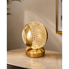 Shopping Fashion Masa Lambası Gold Kristal Görünümlü Dekoratif LED Gece Lambası