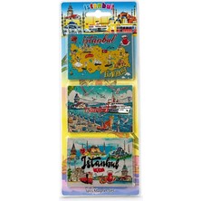 Silikon 3'lü Istanbul Temalı Magnet ALK5810 Midastech