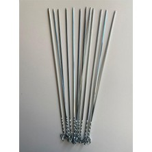 Ayrex Mobilreyon 15 Adet Kare Ciğer Şişi 50 Cm, Et Mangal Şiş (Uzunluk 50 Cm, Kalınlık 3 Mm)