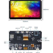 Elecrow Crowpanel Advance 7" ESP32-S3 Hmı Dokunmatik Ekran 800X480 IPS