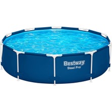 Ayrex Bestway Steel Pro Set Yer Üstü Havuz, Yuvarlak, 3,05 M x 76 cm