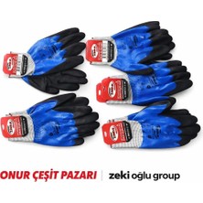 Ayrex Zimak Çift Kaplama Sandy Finish Iş Eldiveni Kaymaz Dayanıklı Bahçe Eldiveni