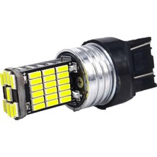 Ayrex Mega Oto Market T20 Tek Duylu Geri Vites Ampulü Gündüz Ledi Ampul Beyaz 45 Ledli 2 Adet