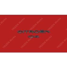 Citroen C4 Bagaj Yazısı