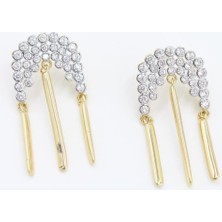 Suda İthalat Çelik Küpe 14 - K ( 4cm )