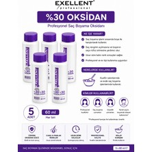 Exellent 5 Adet %30 9 Volum Oksidan 60 ml