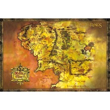 Ayrex Lord Of The Rıngs Map Maxı Poster