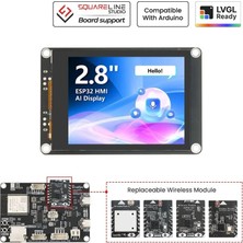 Elecrow Crowpanel Advance 2.8" ESP32-S3 Hmı Dokunmatik IPS Ekran 320X240
