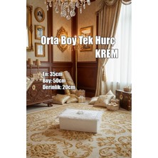 Çeyizlik Orta Tek Hurç Çiçekli, Kadife Tek Hurç Çeyizlik Dantelli Hurç, Orta Boy Hurç