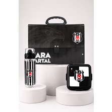 Lisanslı Beşiktaş Özel Tasarım 3D Kartal Saplı Klasör Çantası,Beslenme Kabı ve 500 Ml Matara Seti