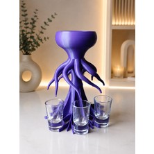 3D Baskı Ahtapot Shot Dispenser - Eğlenceli Bardak Dağıtıcı ve Masaüstü Sunum Aparatı