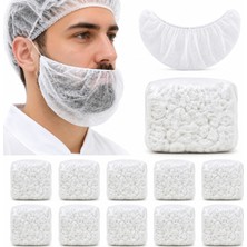 OEM Sakal Bonesi 1000 Adet – Tela Kumaş, Tek Kullanımlık, Elastik Kenarlı – 10 Paket x 100 Adet