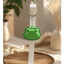 Sevimli Kurbağa Figürlü 3D Clicker Anahtarlık