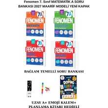 Fenomen 7. Sınıf Matematik-Fen-Türkçe -Paragraf  A ( 4 Lü) Bağlam Temelli Sb. (Planlama Kitabı + Emoj K+Uzay A) 2027 Maarif M. Yeni Kapak
